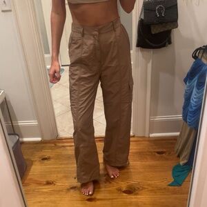 brown balloon pants